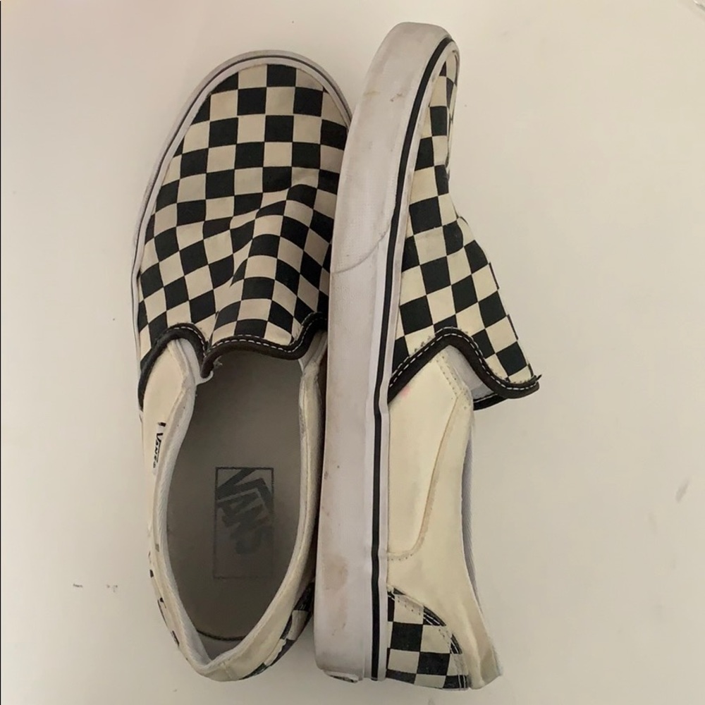 black&white checkered vans